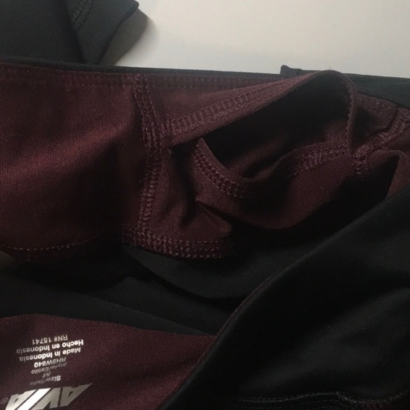 Avia active pants women's size medium black 3/4 leg activewear workout yoga gym - Picture 13 of 16